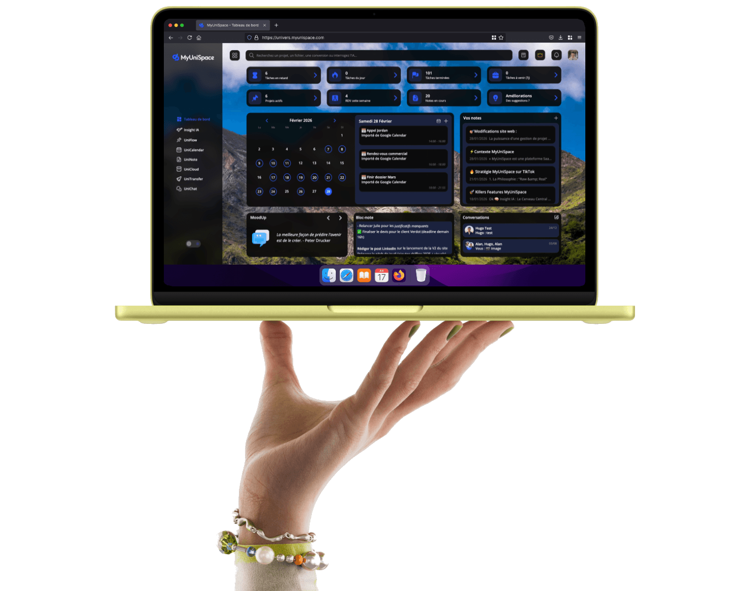 Gestion de projet simple MyUniSpace